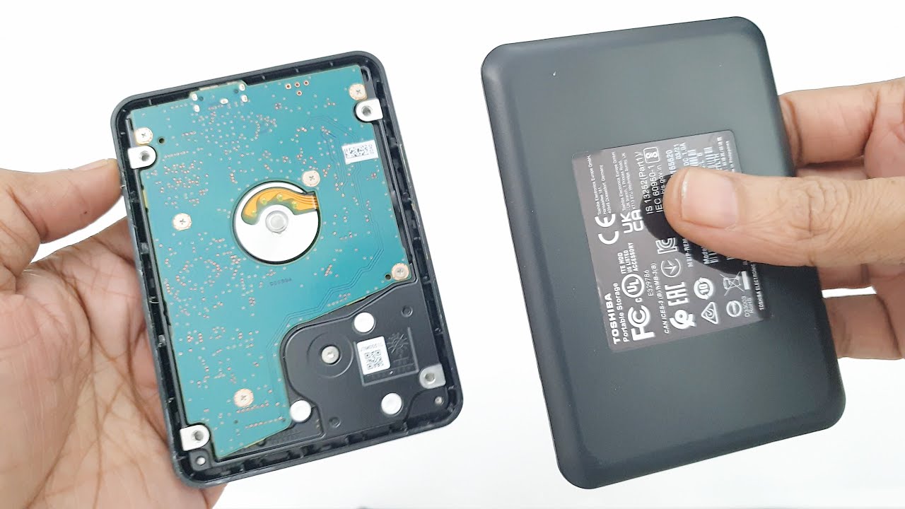 TOSHIBA Canvio Portable Hard Drive 1TB - Disassembly - YouTube