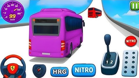 Crazy Bus Mega Ramp Impossible Racing - Bus Stunts Racing - Bus Simulator 3D - Android Gameplay