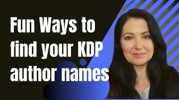 Easy ways to find your KDP low content book author name