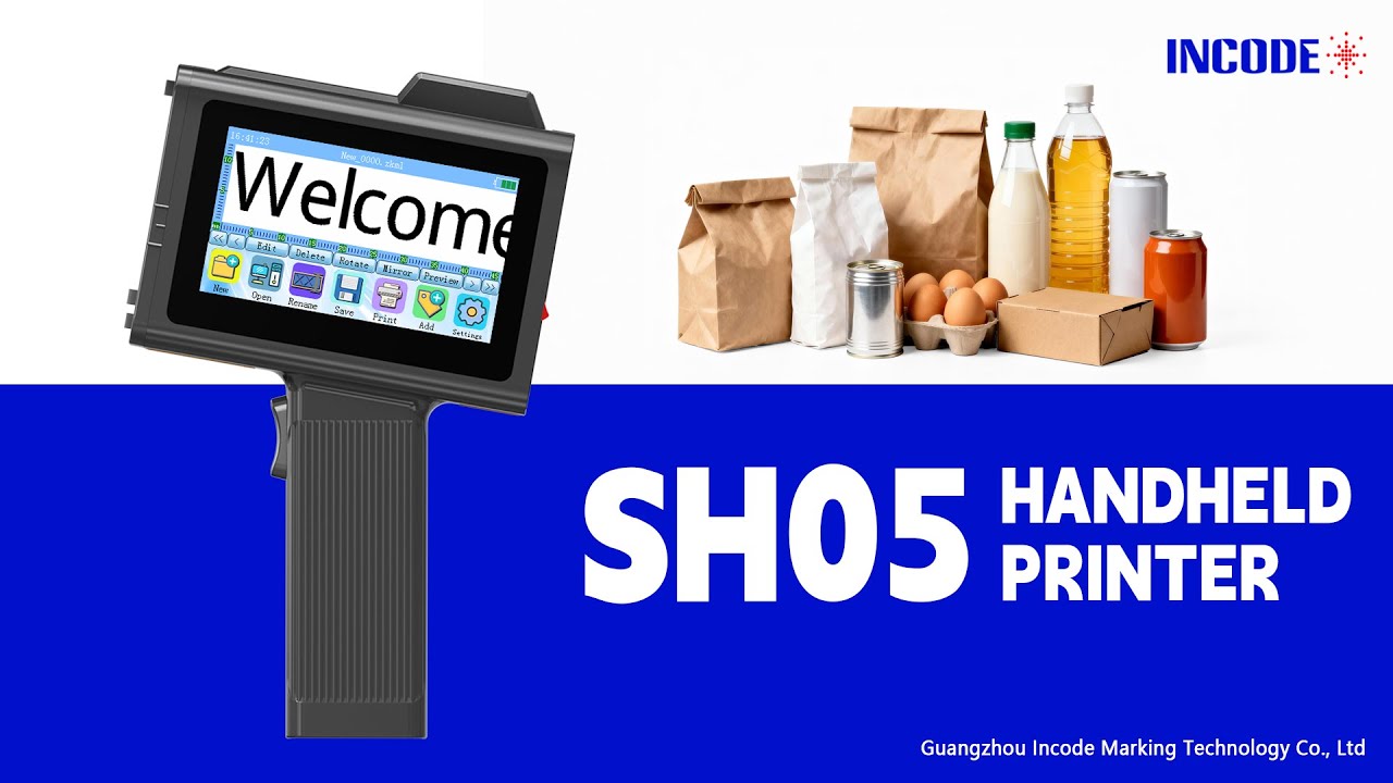 🔥 INCODE SH05 – The New-Generation Handheld Inkjet Printer - YouTube