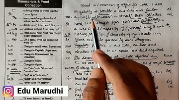 Typewriting Tips | Typewriting Second paper | Proof Correction Part 1