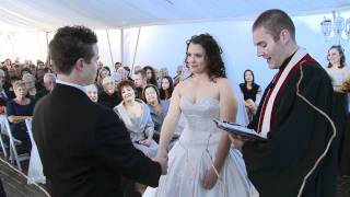 Hockley Valley Resort | Marriage Vows Exchange at An Italian Wedding Ceremony | Ontario Videographer