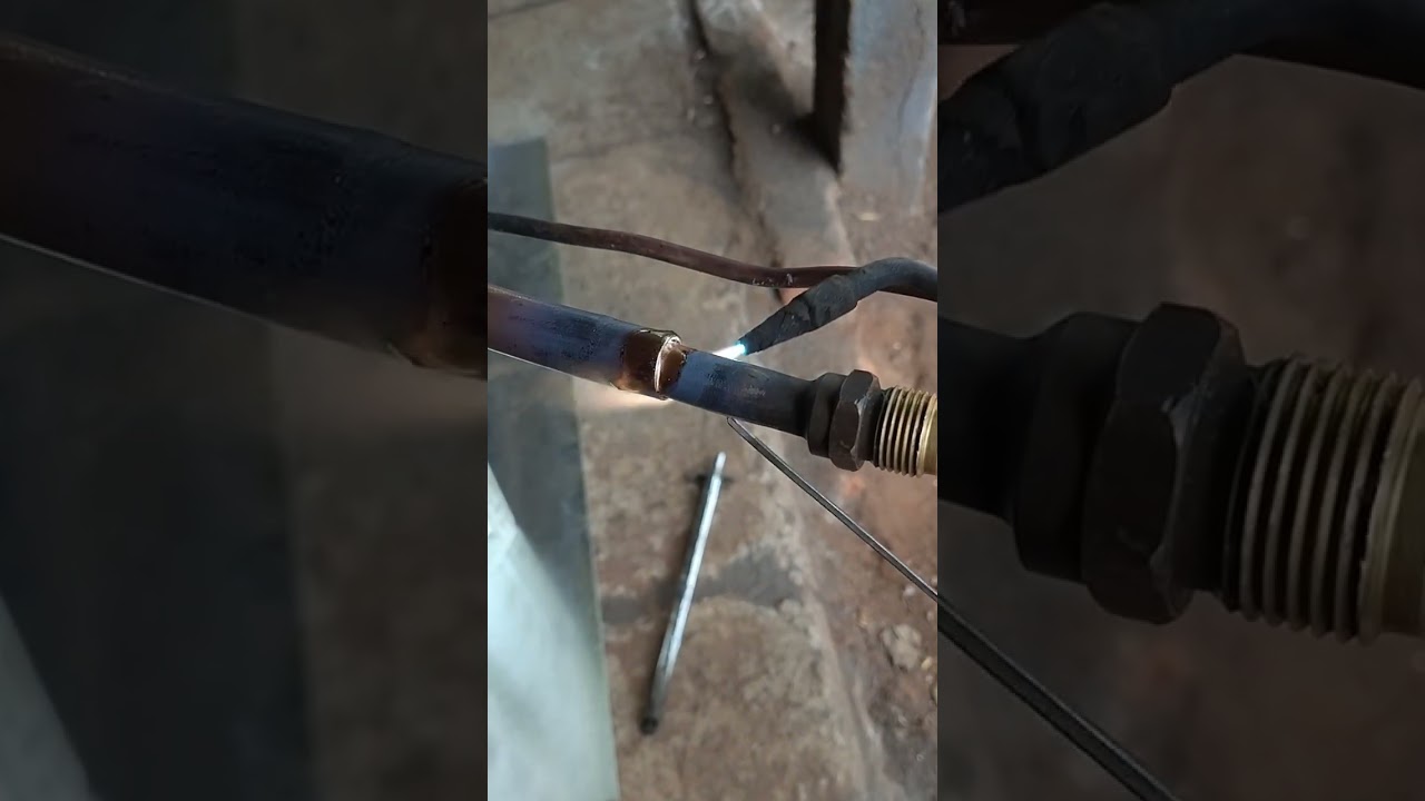 AC copper pipe gas welding