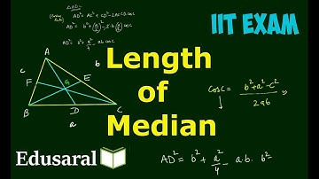 Length of Median | Trigonometry | Basic Concept | IIT | Edusaral