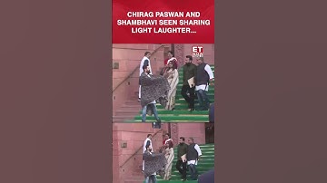 MP Chirag Paswan and Shambhavi Seen Sharing A Light Laughter Outside Sadan | Winter Session 2025