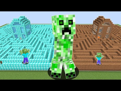 1$ GÜVENLİ LABİRENT EV VS 1000$ GÜVENLİ LABİRENT EV 😱 - Minecraft