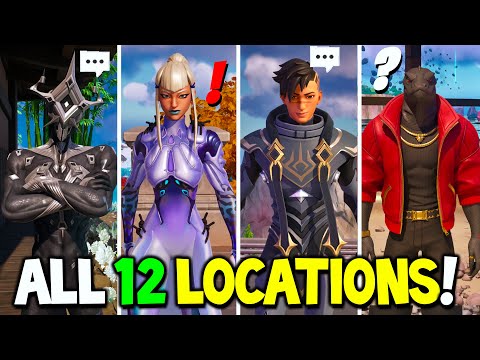 Fortnite ALL 12 Bosses NPC's & Mythic Locations in Fortnite Chapter 4 Season 2!