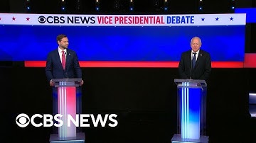 Watch: CBS News VP debate between JD Vance and Tim Walz | full video