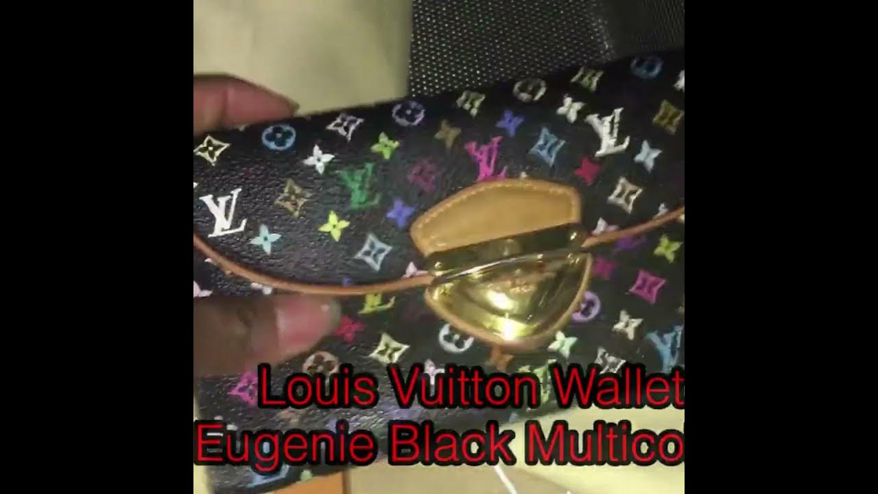 Louis Vuitton Black Monogram Multicolore Eugenie Wallet – Bagaholic