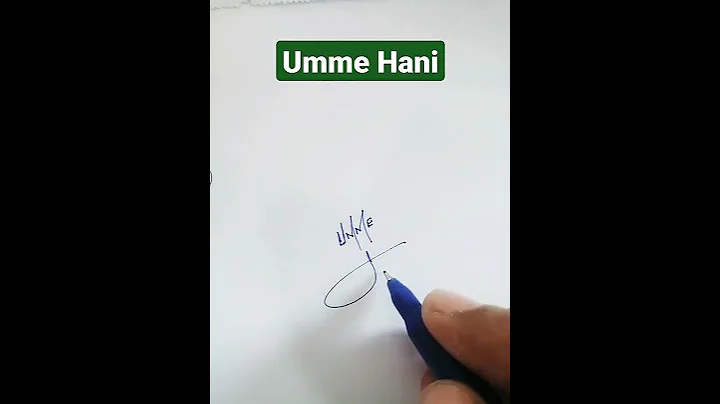 Umme Hani Name Signature Request done