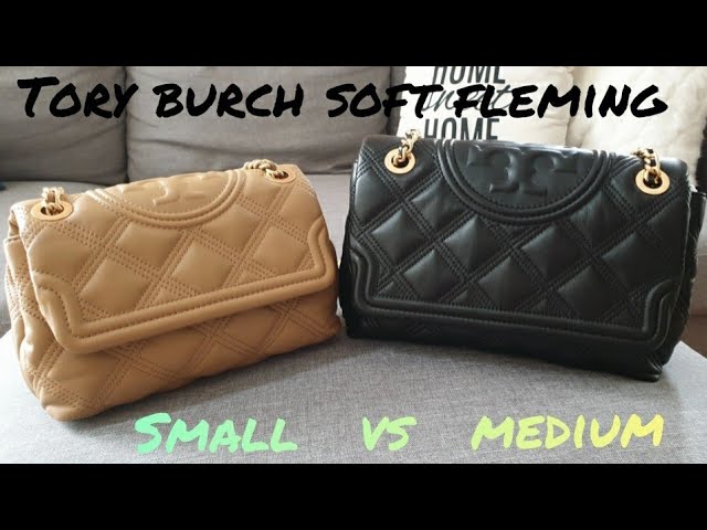 tory burch fleming small vs medium