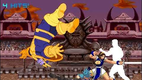 MUGEN Request: Leona & Jax MK2 Vs Thanos & Xianghua