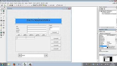 TUTORIAL MENCARI DATA DALAM DATABASE MENGGUNAKAN VISUAL BASIC 6.0