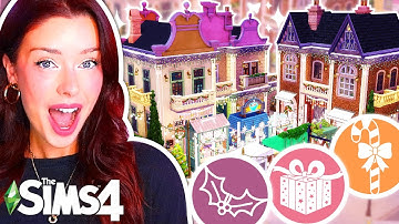Building a *FUNCTIONAL* Christmas Market in The Sims 4