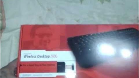 Unboxing Wireless desktop 2000