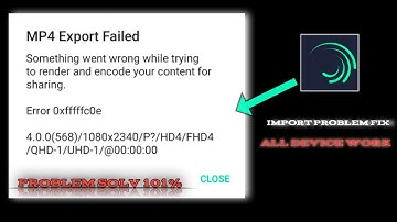 😫Mp4 Exporting problem solv in alightmotion || kannada||
