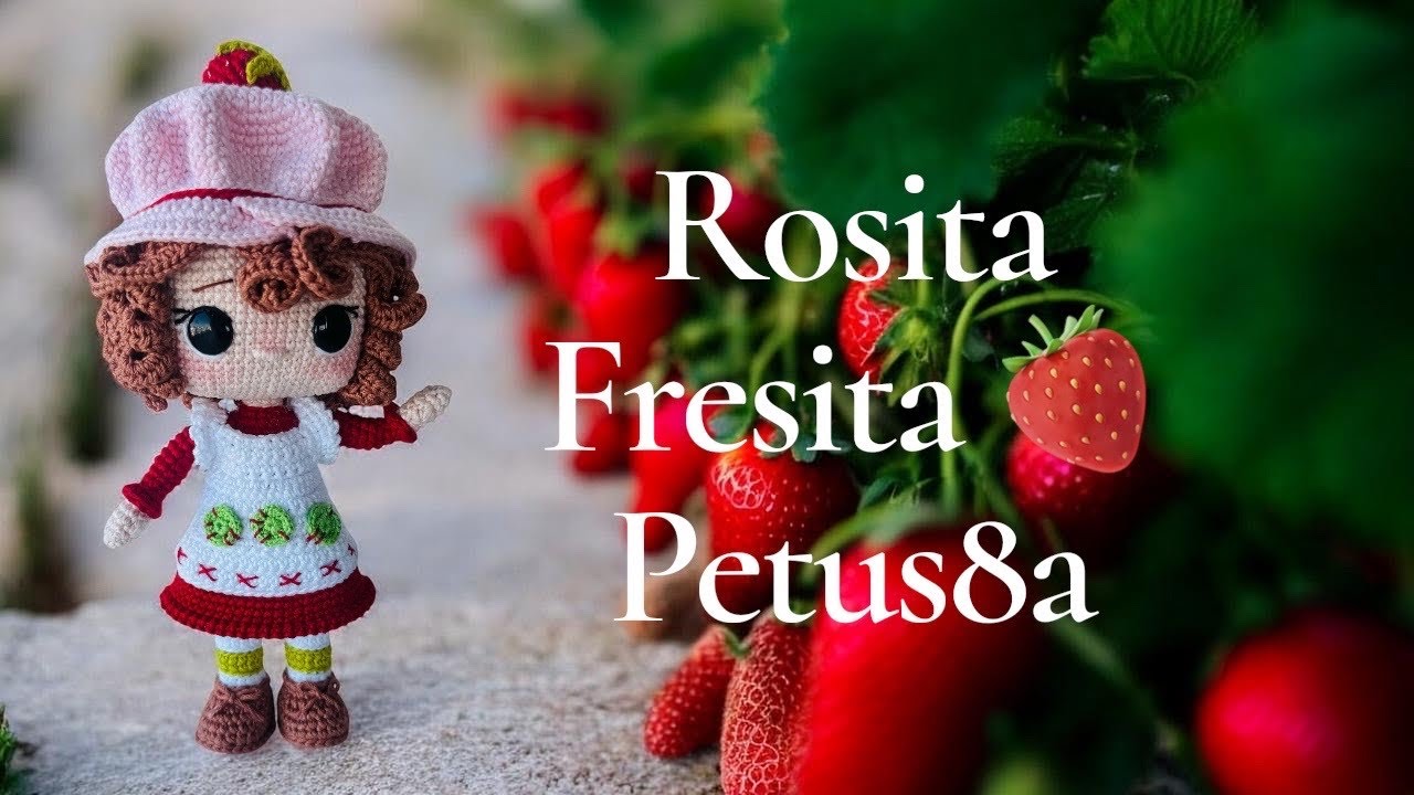Cómo tejer piernas y brazos de Rosita fresita video #1 Amigurumis by Petus🍓