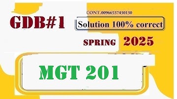 MGT 201 GDB 1 Solution Fall 2025 | Financial Management Assignment Solution
