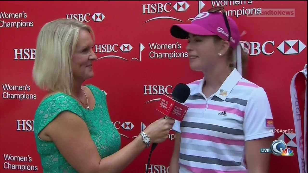 Paula Creamer Interview after winning the HSBC Women's Champions