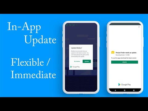 How to implement in app update in android