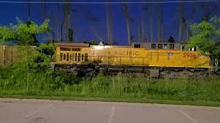UP 7197 Pulling Empties off the Spur from Edgewater 6-30-2024