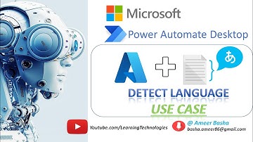 Power Automate Desktop : 150 || Use Case for "Detect Language"