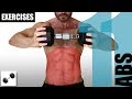 11 AB EXERCISES YOU CAN DO WITH ONE DUMBBELL