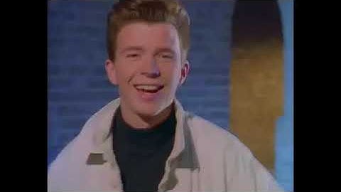 Never gonna give you up but every time he says Never it gets 1.5x faster.