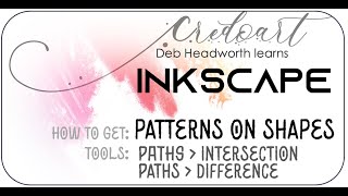 How to get patterns on shapes in INKSCAPE