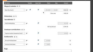How To Add A Payslip In Saasu