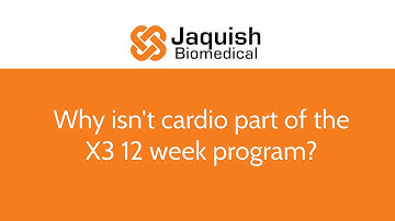 Why isn’t cardio part of the X3 12 week program?