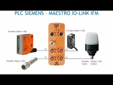 Comunicación IO-LINK PLC Siemens con maestro Profinet de IFM