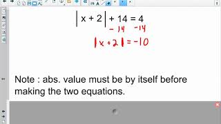 MAT1033C - A.1 Absolute Value Equations