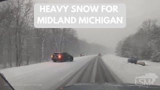 01-12-2024 Midland, MI - Winter Storm Warning; Heavy Snow