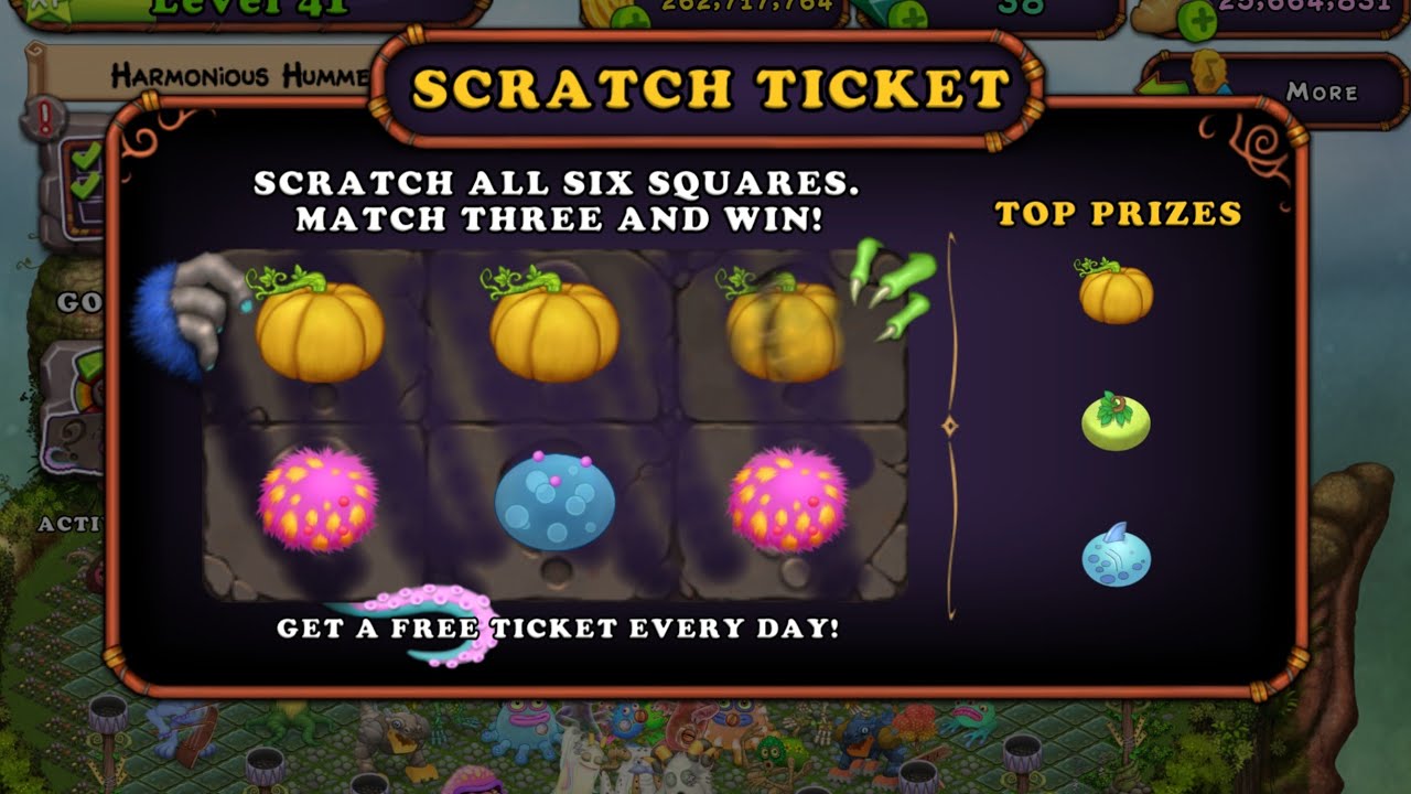GETTING PUNKLETON FROM SCRATCH TICKET IN MY SINGING MONSTERS - YouTube