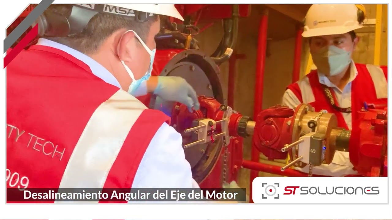 DESALINEACIÓN ANGULAR AL EJE Y MOTOR