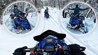 I DROVE A SNOWMOBILE!