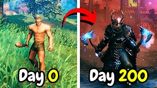I Spent 200 days in Valheim (Ashlands Update) and defeated all the bosses (FULL MOVIE)