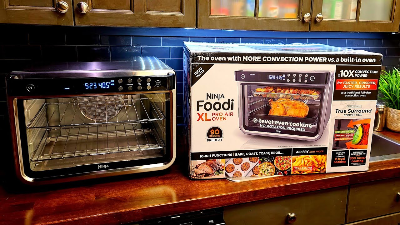 Ninja Foodi 10-in-1 XL Pro Air Fry Oven 6-Slice Stainless Steel Convection  Toaster Oven (1800-Watt) in the Toaster Ovens department at