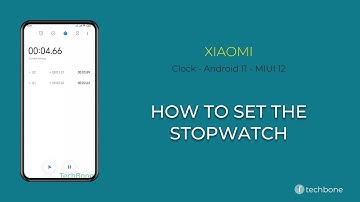 How to Set the Stopwatch - Xiaomi - Clock App [Android 11 - MIUI 12]