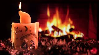 Relaxing Christmas Piano by Candlelight and Fireplace 4K