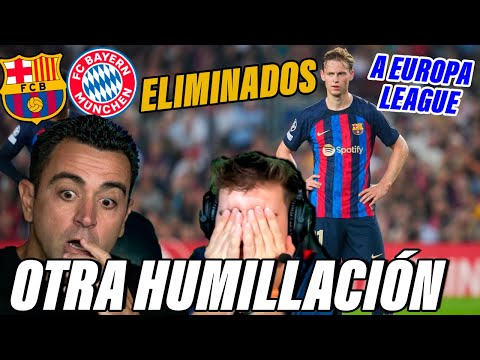 😱REACCIONANDO AL FC BARCELONA 0-3 BAYERN MUNICH🤯 ENFADO BRUTAL😱 a la EUROPA LEAGUE