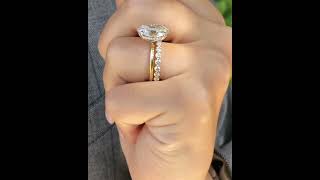 Oval shape diamond ring - 041223-4