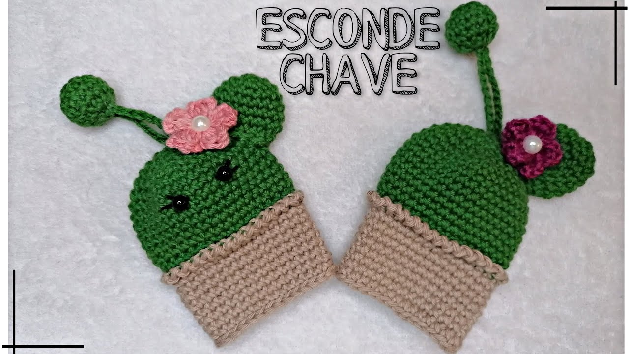 ESCONDE CHAVE DE CROCHÊ ||ABC do Crochet