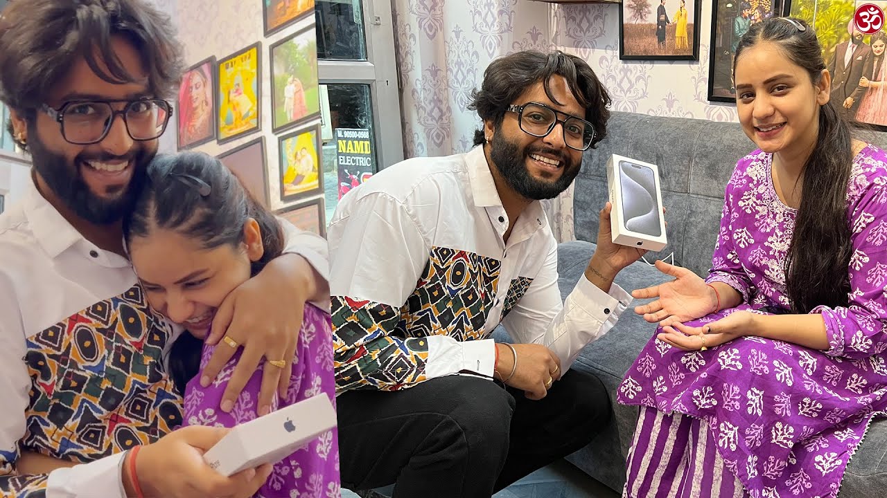 Alisha Ko Surprise Gift Diya i Phone 15 Pro || Nitin Watts Vlogs