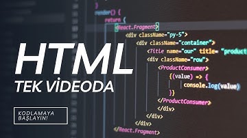 Tek Videoda! Sıfırdan Baştan Sona HTML! Web Geliştirmeye İlk Adım 🚀