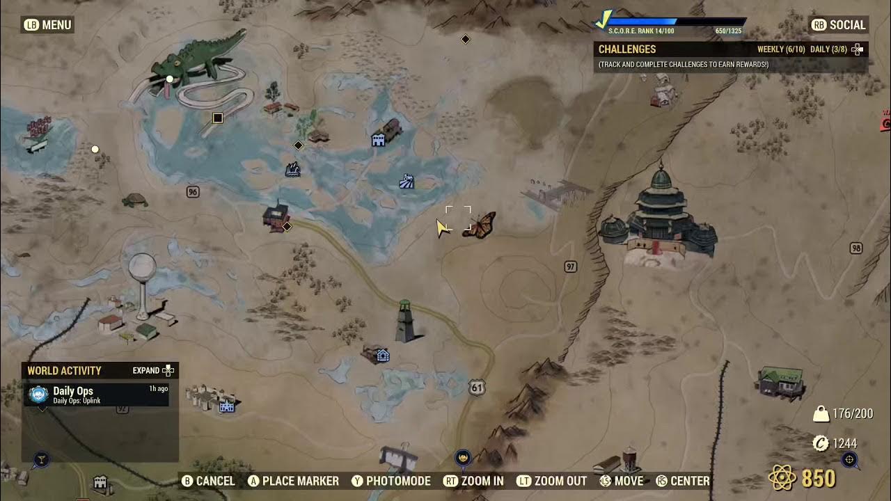 Fallout 76 very rare alien blaster location and the flatwoods monster