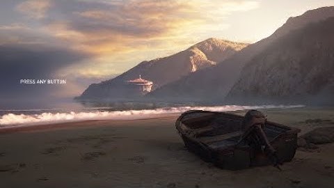 The last of us 2 - ending main menu screen for finished game