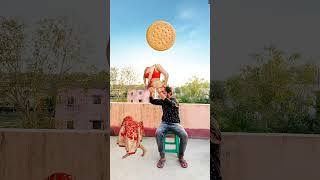 Eating samosa, biscuit and making dancing girl - Funny vfx magic 😂