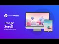 Long image scrolling within mockup using elementor